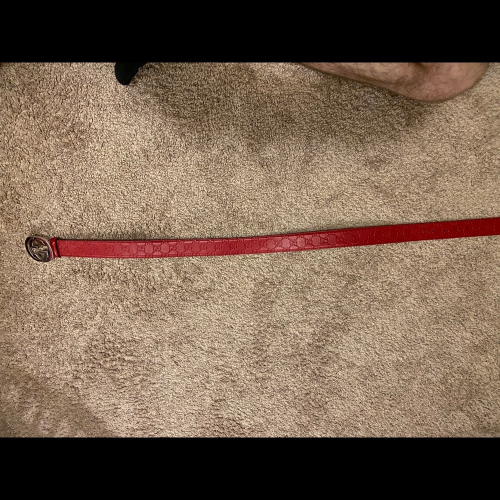 Red Gucci belt size 36 - Picture 4 of 5